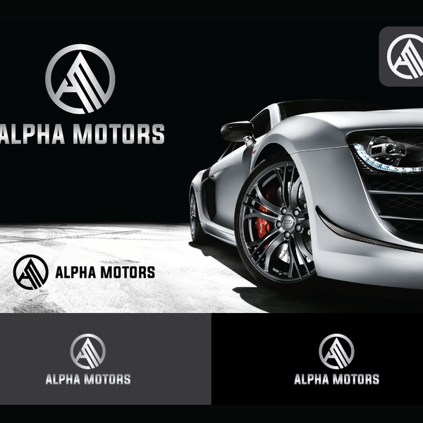 Design by QSOENDA titled "lettermark logo for alpha motors dealer "