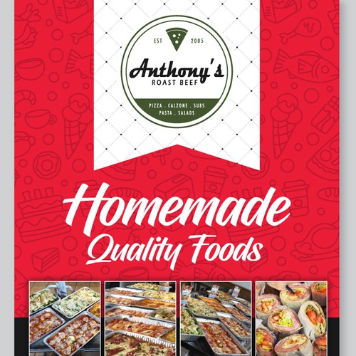 Love Food??? Create a modern, stylish Catering Menu for Anthony's Design by Artlock16