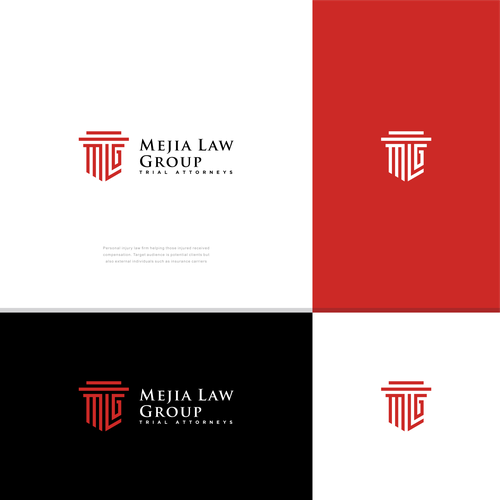 Modern, sleek law firm logo and branding Design by n a r e n d r a