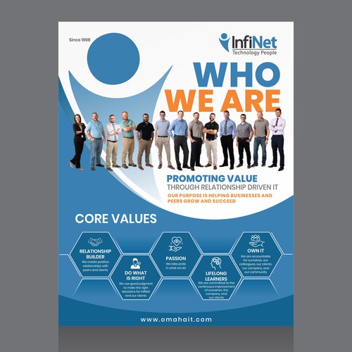 Tech Company "About Us" Flyer Design by Dzine Solution