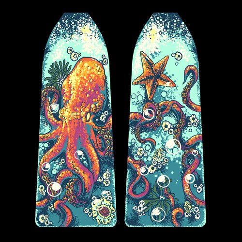 Dragon Boat Paddle Design: Octopus/ Kraken Design by SHREDLINE