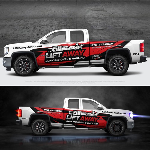 Cool Truck Wrap for Junk Removal Business Design by J0taeMe_