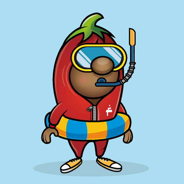 hot pepper cartoon character