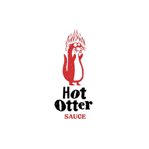 Design a Hot Sauce logo with an Otter Design by Ben Deltorov