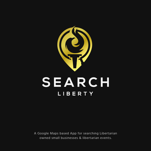 Sexy Techy Dark Modern Brand for Libertarians Design by jacondsign