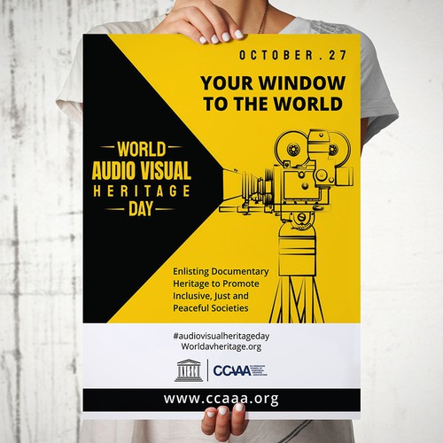 Poster Design for a worldwide audiovisual event Design von Xnine