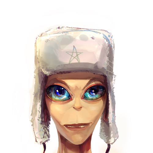 Alien main character design for a movie Design by miridi