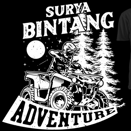 vintage bali jungle rafting Design by Sendisign