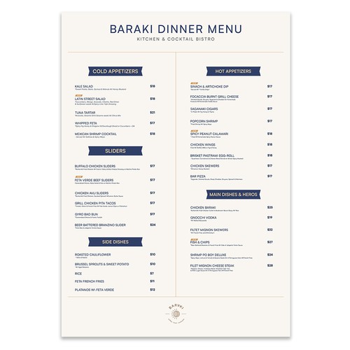 Menu contest entry by ant project