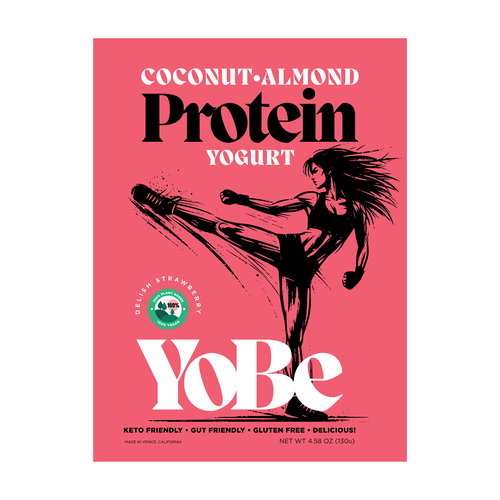 Create Eye-Catching Packaging for YoBe's Protein Yogurt to Shine at Whole Foods Design by Wicked By Design