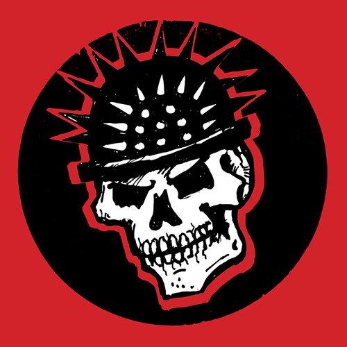 1pc Personalizado Punk Personalizado Nombre Grabado Logotipo