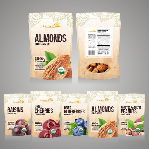 Dried Fruits and Nuts in Pouch Design by VEBO