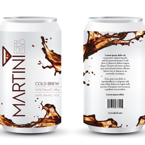 Logo / Product Design for new Espresso Martini beverage Design by Dakamrank