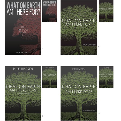 Book cover redesign for "What on Earth Am I Here For? The Purpose Driven Life" by Rick Warren Design by DigitalPlayground