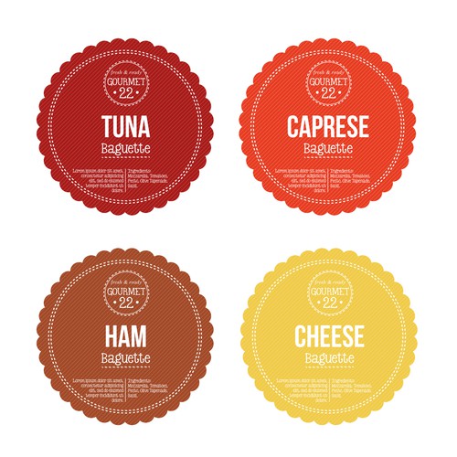 Label Design for Gourmet Food Design by imatriku