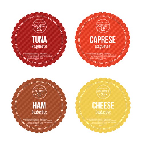 Label Design for Gourmet Food Design by imatriku