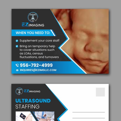 ULTRASOUND STAFFING CARD/FLYER Diseño de DezinDragonz