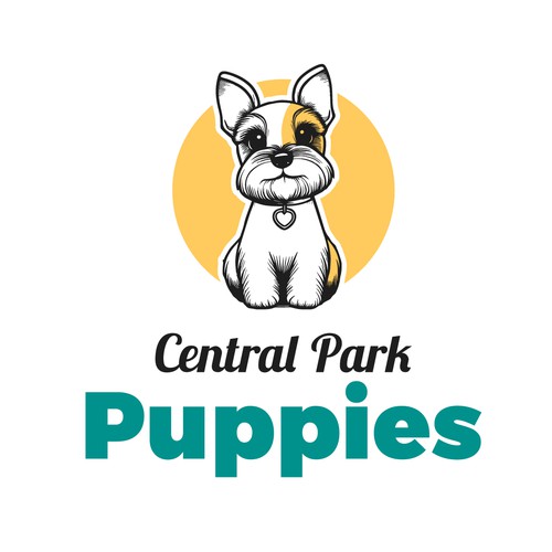 Design a heartfelt, modern logo for a brand that brings families and puppies together. Design by ✦✦ArtRasu✦✦