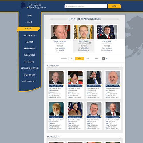 Redesign the Alaska Legislature's Website! Design by Smashing Boys