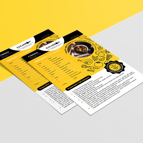 Diseño de Recipe flyer template de ChinYii