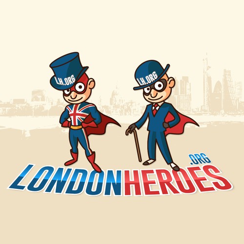 Create the character of a London hero as a logo for londonheroes.org Diseño de Atzinaghy