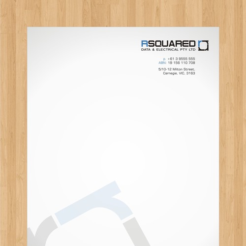 Help RSQUARED DATA & ELECTRICAL PTY LTD with a new stationery Réalisé par malih