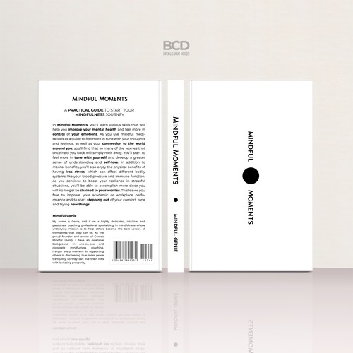 Catchy book cover design for my mindful meditation book. Design by BCD∞