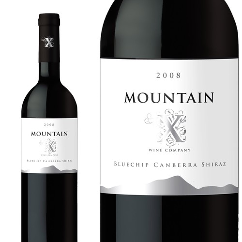 Mountain X Wine Label Réalisé par DPA Design