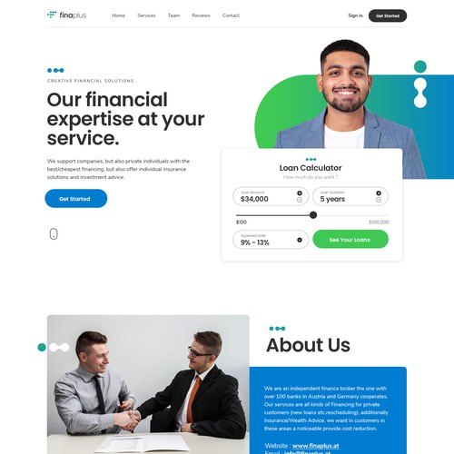 Proposta di design per un contest della categoria Design di sito web realizzata da Shivom
