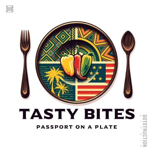 Design a Bold, Soulful Logo for Tasty Bites – Caribbean Meets Southern Comfort Design by Dotstruction Studio