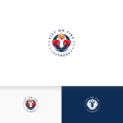 powerful logo for boxing/fitness geared products Design réalisé par Young Creations