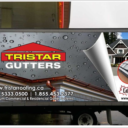 Tristar Gutter truck vehicle wrap (I AM HAVING A PRO INSTALL WRAP) Design by T i f a n y' s