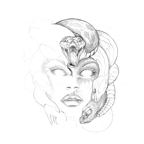 MEDUSA TATTOO Design by RoseHutch Studio