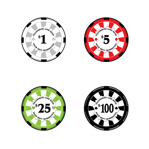 simple POKER CHIP inlay design. I have worked with designers before, I ...