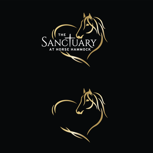Elegant Horse Sanctuary Logo That Pulls On Your Heart Strings Design by Painted Pony Studios