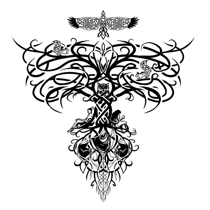 57+ Free Download Simple Yggdrasil Tattoo HD Tattoo