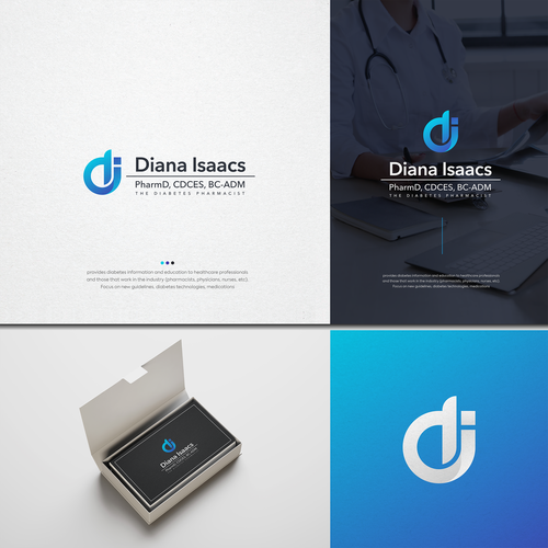 New logo and branding for diabetes pharmacist using the latest technology and therapeutics to help people with diabetes Design by ACanbro