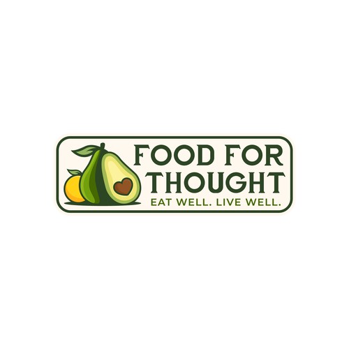 Fresh, Playful Island-Inspired Logo for Food For Thought – Organic Café & Market in the Florida Keys Design by norzone