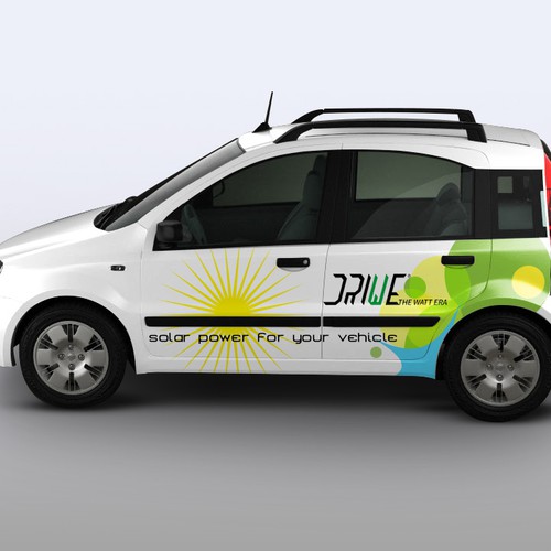 Retrofit Electric car wrapping design Design by CreativeBomb