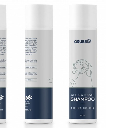 Design label for dog shampoo Design by intanamir