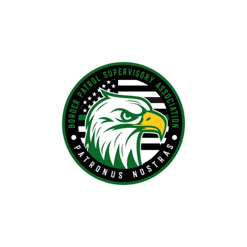 Border Patrol Supervisors Association Eagle Logo Design Design by CreCreature