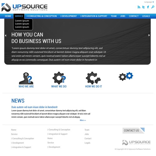 Web page design contest entry by KashiArts