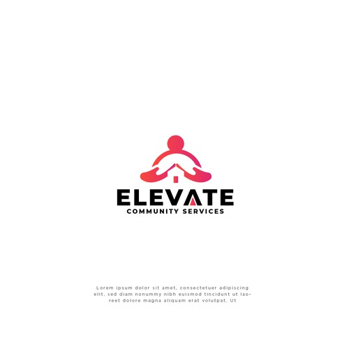 Elevate Community Services Logo Diseño de NuriCreative