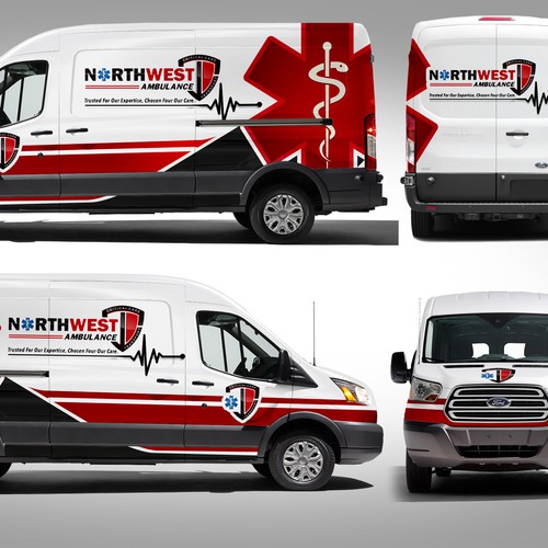 911 Ambulance wrap on sprinter Design by J.Chaushev