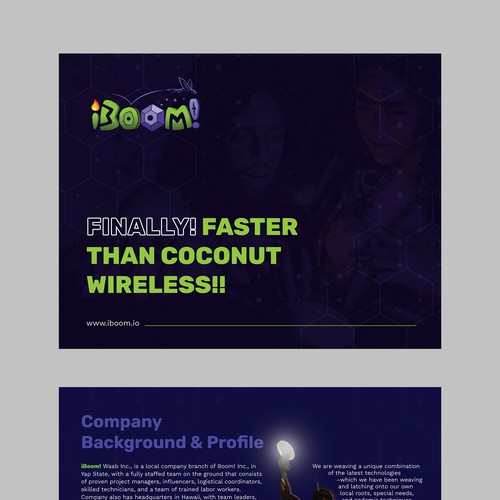 Cool looking Company Profile For Next Gen Telco Design by Ananthu B