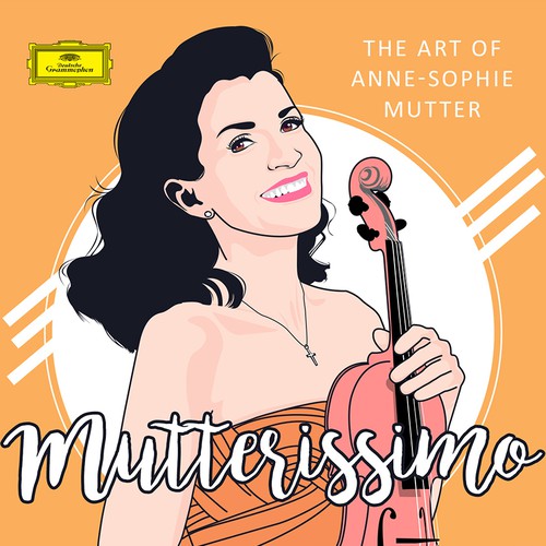 Illustrate the cover for Anne Sophie Mutter’s new album Design by kirstie.design