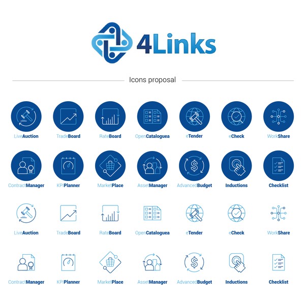 4Links Icons Design