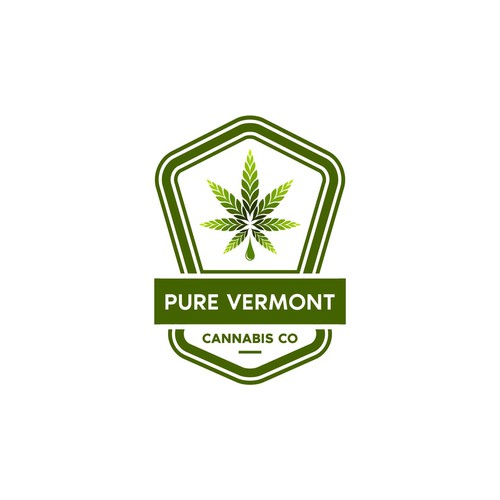 Cannabis Company Logo - Vermont, Organic Diseño de The Last Hero™