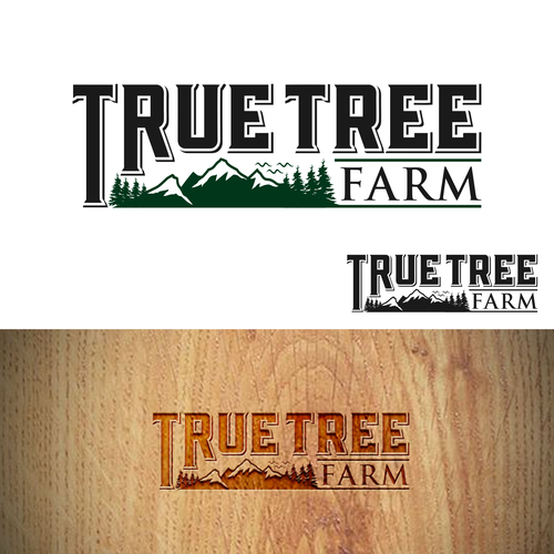 Organic logo for high elevation tree farm in Arizona. Design by Brainstorming_day