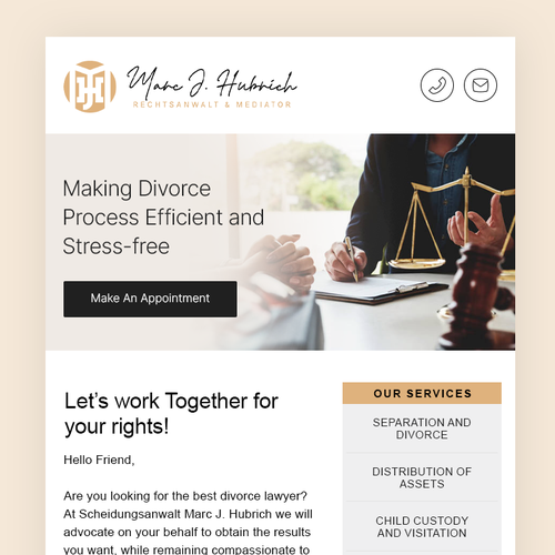 Correo electrónico propuesta en el concurso por thecreatv